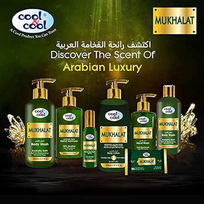 Cool & Cool ARABIC SERIES MUKHALAT HAND WASH -250ML - ANTIBACTERIAL, ALCOHOL-FREE, MOISTURIZING WITH VITAMIN E, 99% GERM-KILLING FORMULA - Image 5